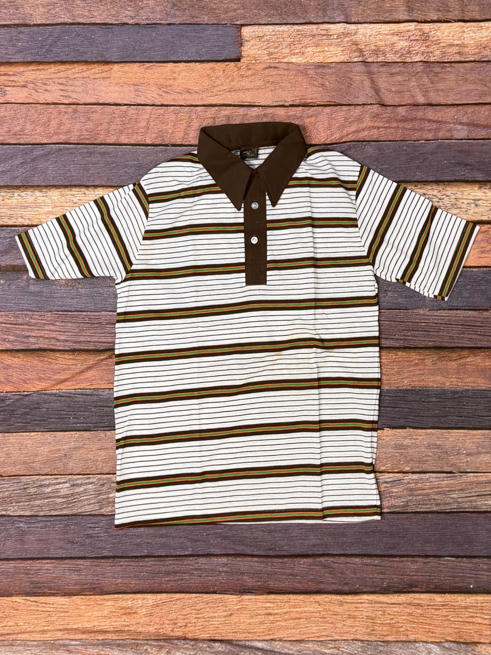 Vintage Polo Striped Preppy Tennis Golf Short Sleeve 1980s Shirt